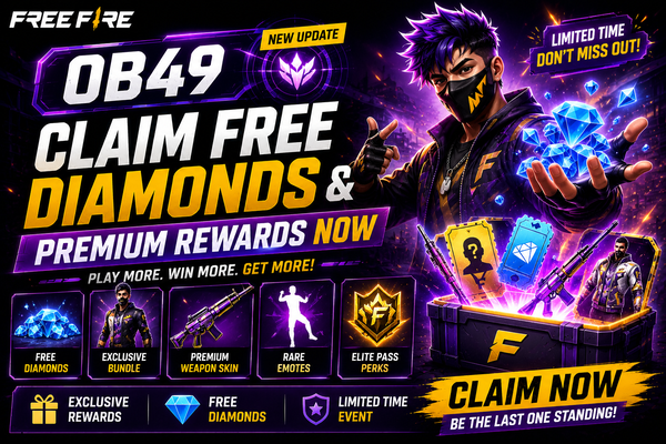 Free Fire OB49: Claim Free Diamonds & Premium Rewards Now