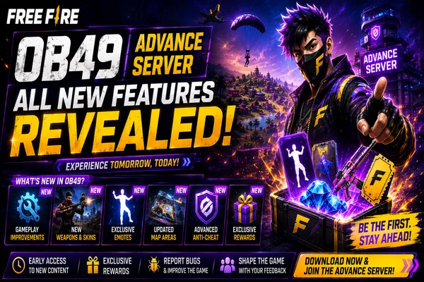 Free Fire OB49 Advance Server: All New Features Revealed